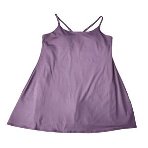 Avia Womens XL Exercise Dress Purple Built-in Bra and Shorts